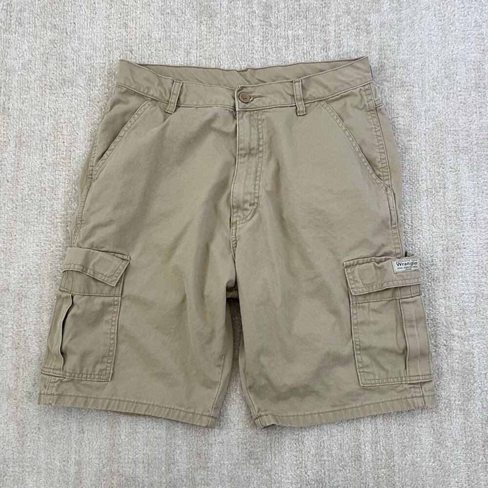 3 for $6 Wrangler 9" Cargo Khaki Shorts Flawed